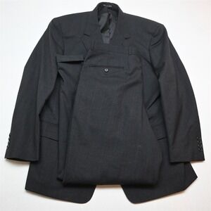 Gerald Austin 43R 36x32 Gray‎ Glenn Check 100% Wool Mens Jacket Pants Suit
